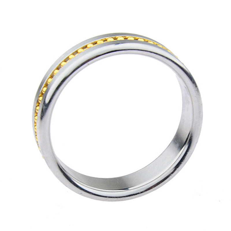MenSteel Cockring Perly Ring Contour doré